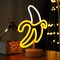 Banana Neon Sign Light, Banana LED Light with Base for Table Decor LED Lamp USB/Battery Powered Fruit Neon Art Sign for Man Cave Birthday Party Wedding Cafe Bar